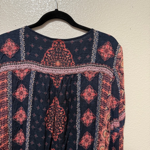 Lucky Brand Women’s Peasant Blouse Sz XL - Picture 6 of 9